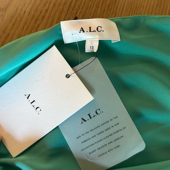 A.L.C. Delfina Dress in Deep Mint - 12 - Picture 4 of 7